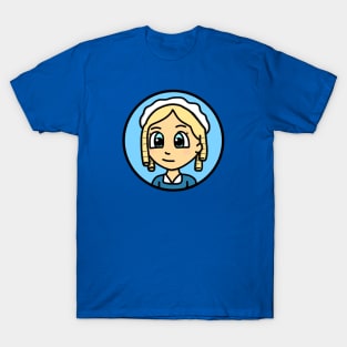 Patriot Portrait - Chibi Elizabeth Maxwell Steele (Small Print) T-Shirt